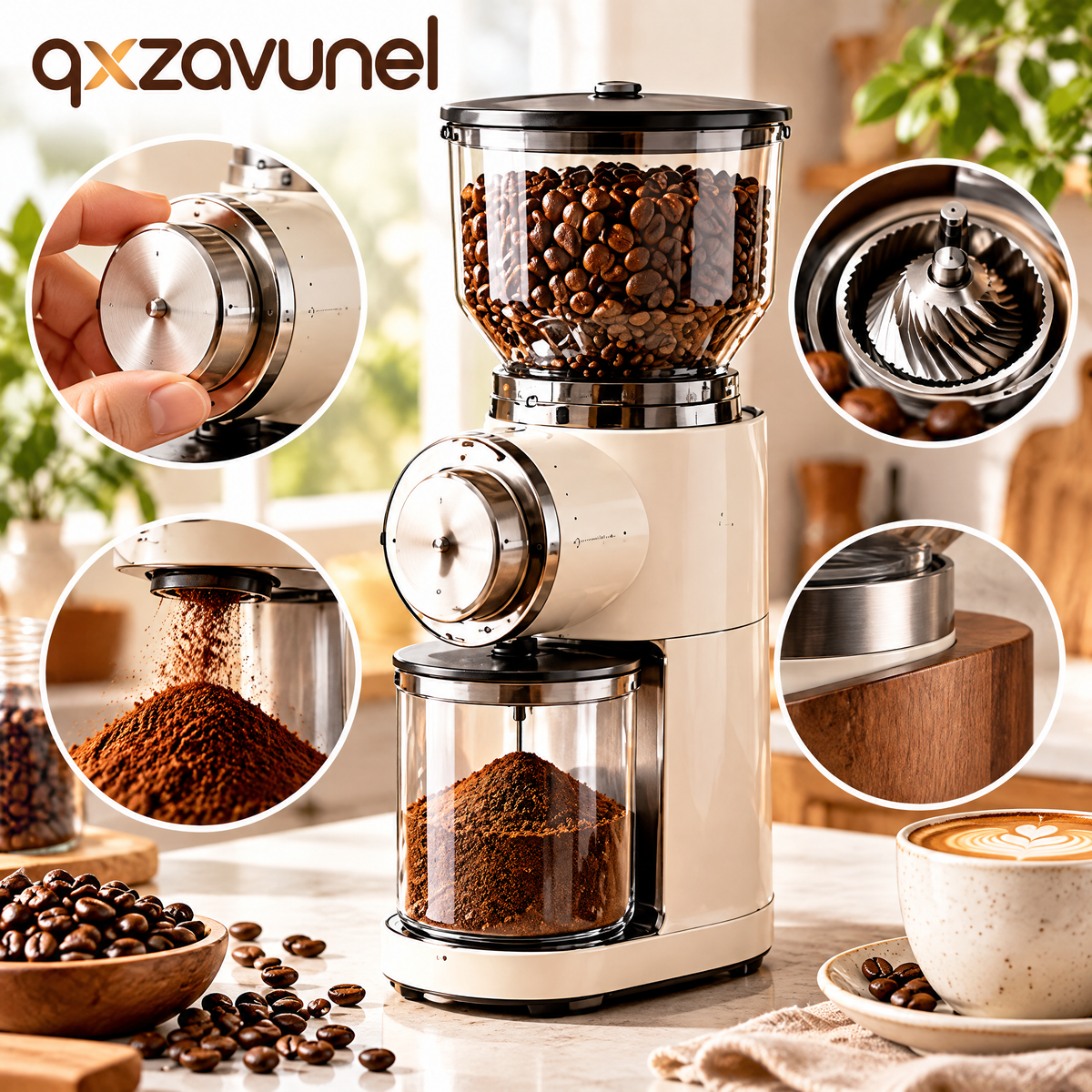 qxzavunel™ Coffee Grinder