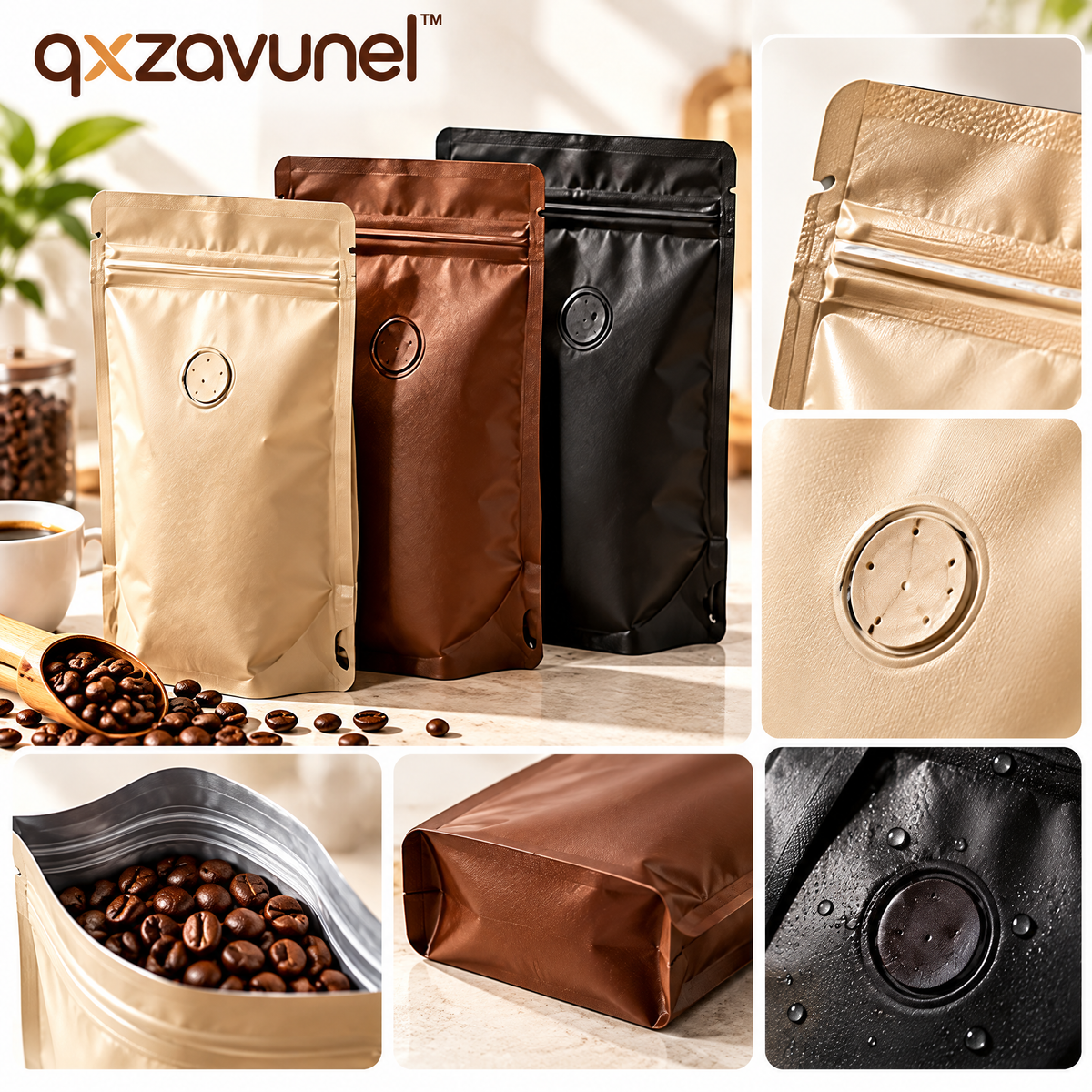 qxzavunel™ Coffee Storage Pouches