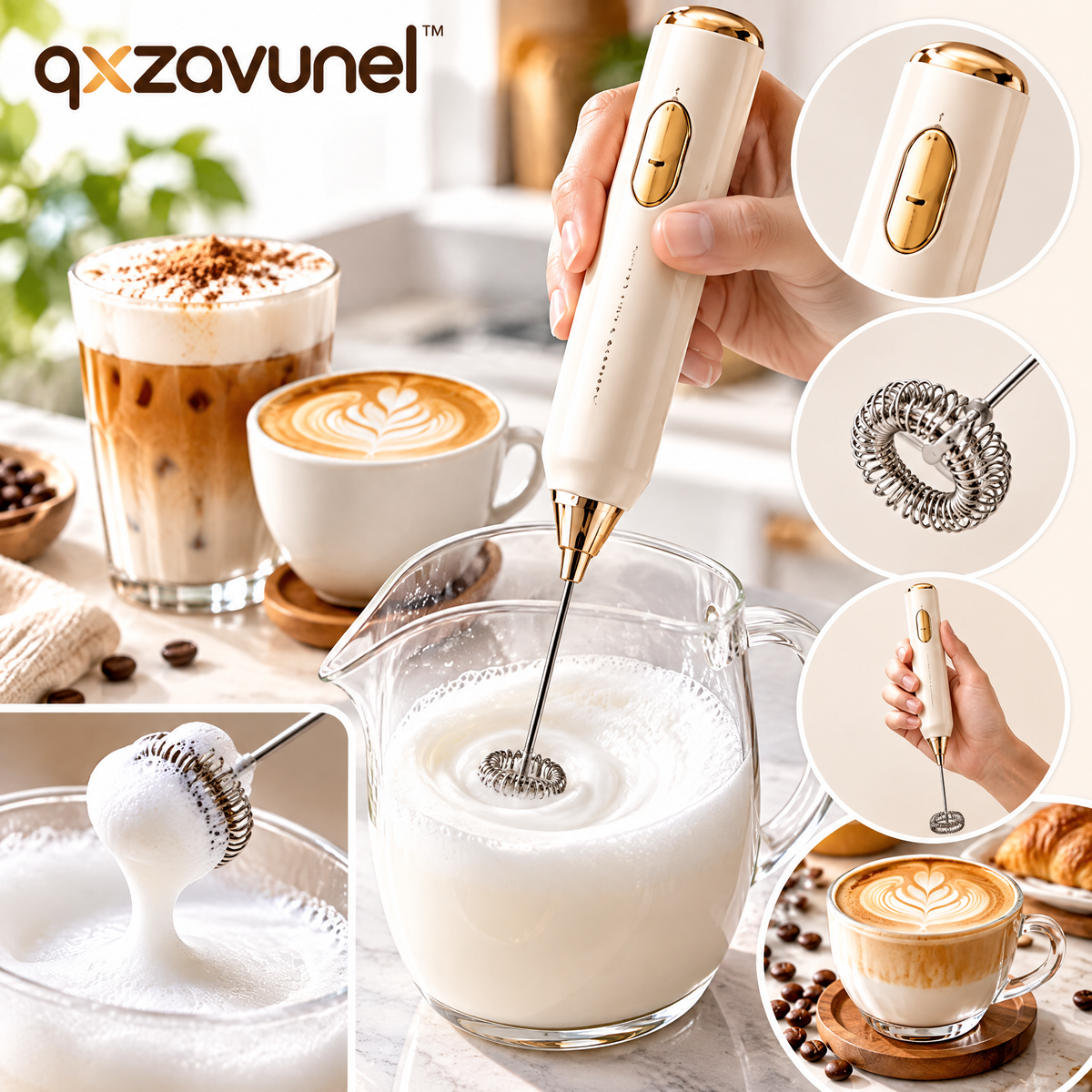 qxzavunel™ Handheld Milk Frother